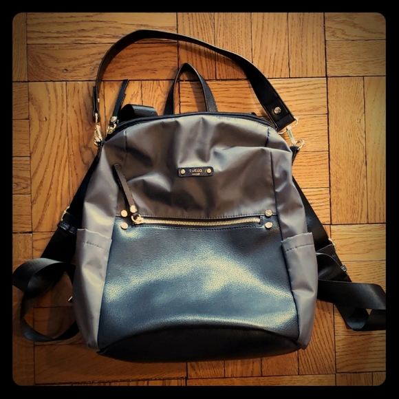 Tutilo Handbags - Tutilo Globetrotter Nylon Convertible Backpack